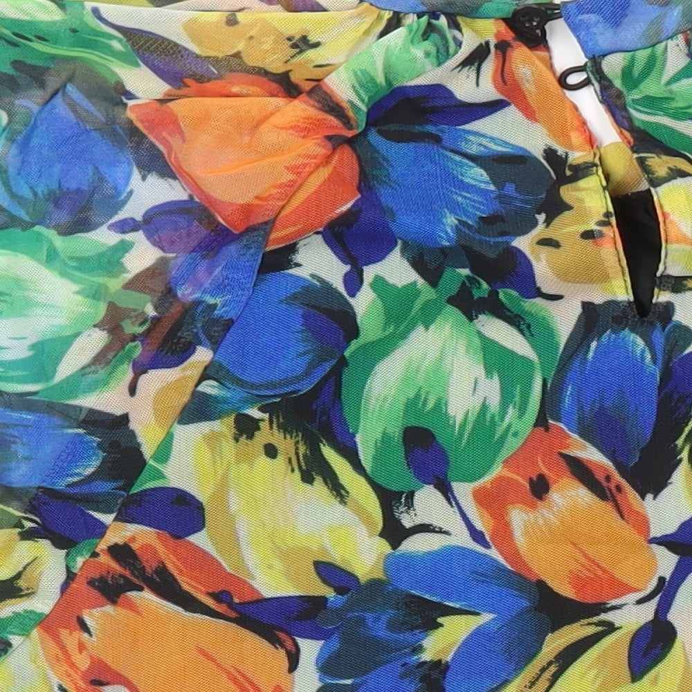 Womens UK Size M Oasis Multicoloured Tunic Blouse