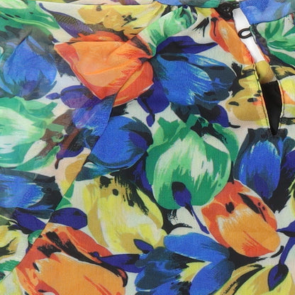 Womens UK Size M Oasis Multicoloured Tunic Blouse