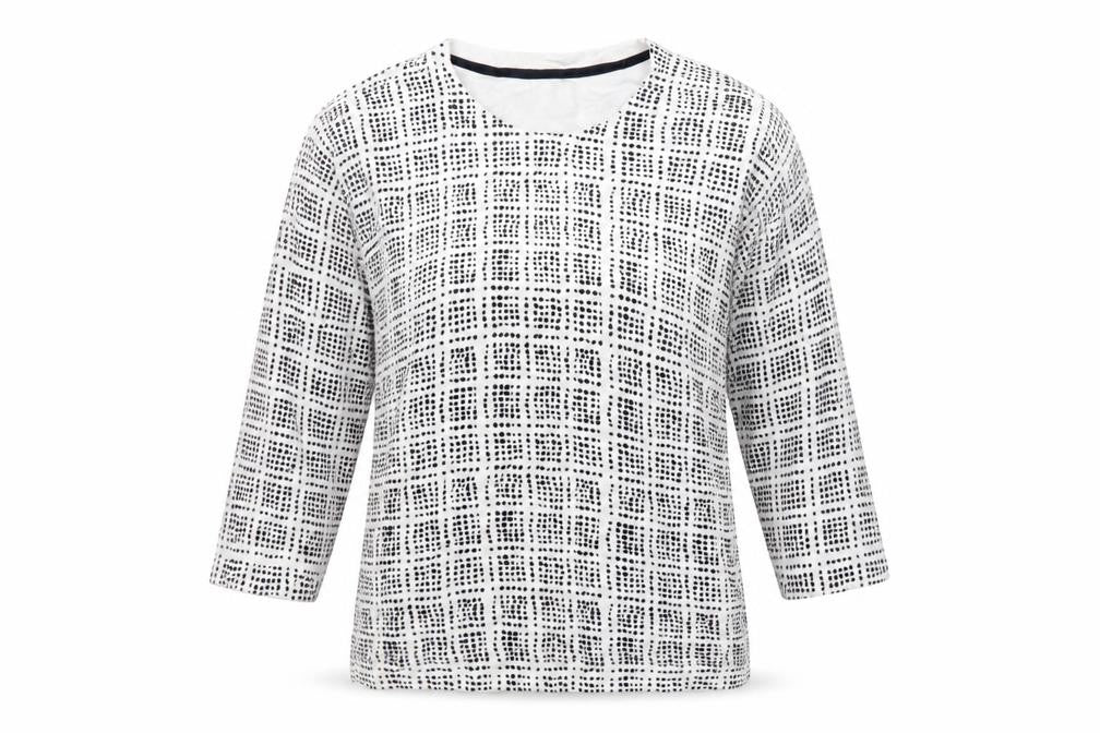 Next Womens Multicoloured Roll Neck Geometric Viscose Pullover Jumper Size 12
