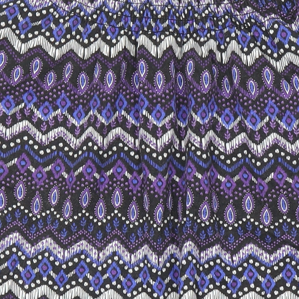 Womens UK Size 14 BM Casual Multicoloured Tunic Blouse