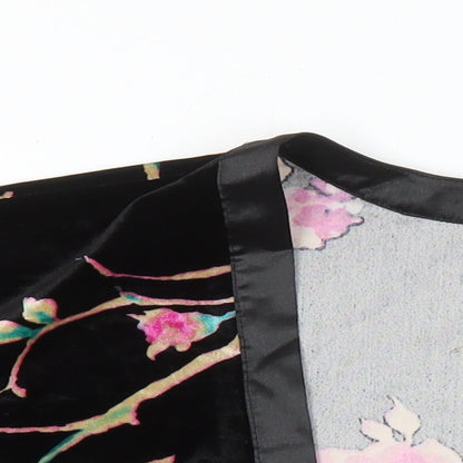 M&Co Womens Multicoloured Floral Polyester Kimono Blouse Size 12 V-Neck