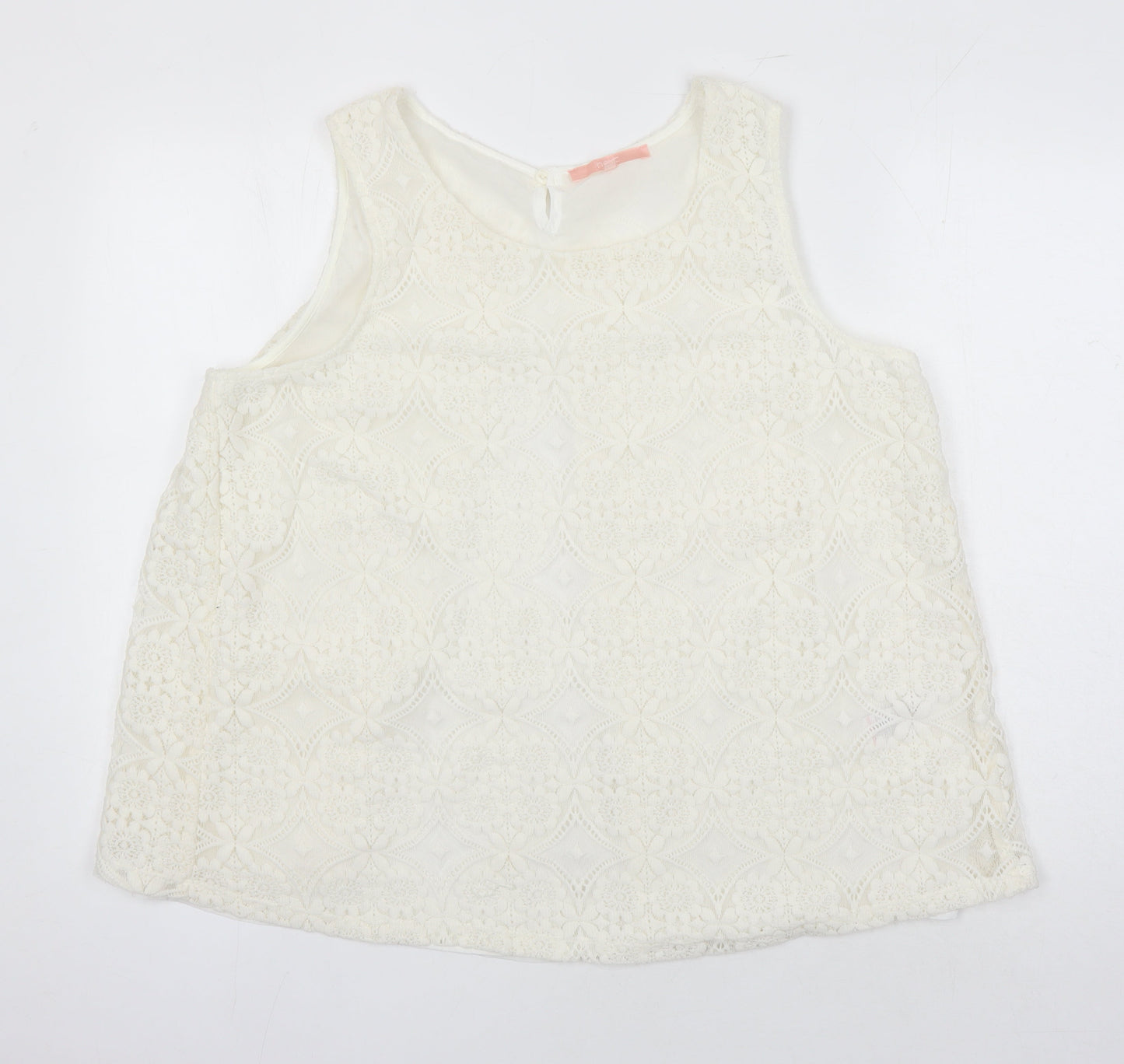Womens UK Size 20 NEXT Ivory Tunic Blouse