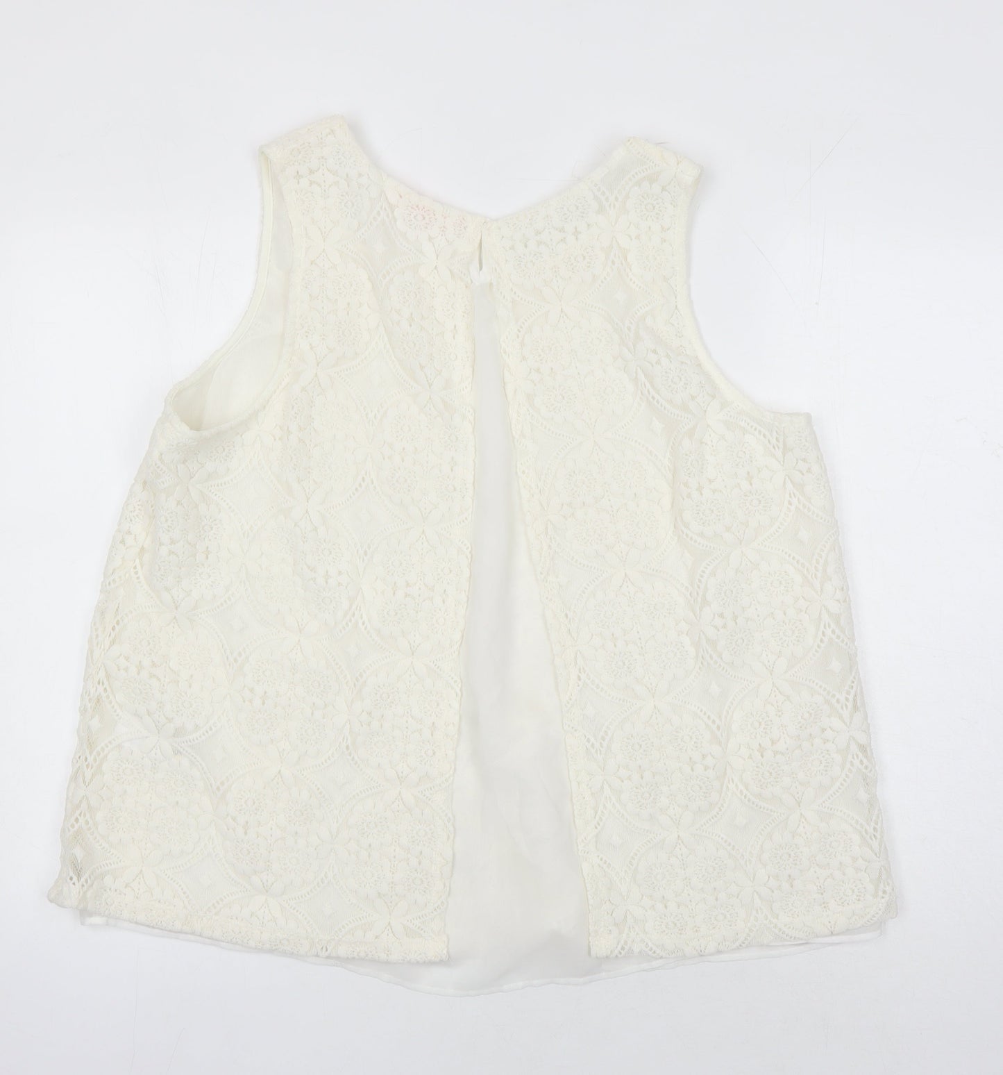 Womens UK Size 20 NEXT Ivory Tunic Blouse