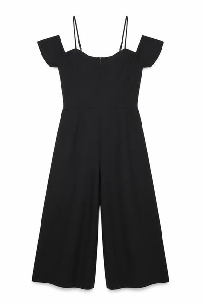 Womens UK Size 10 Boohoo One-Piece Black Jumpsuit