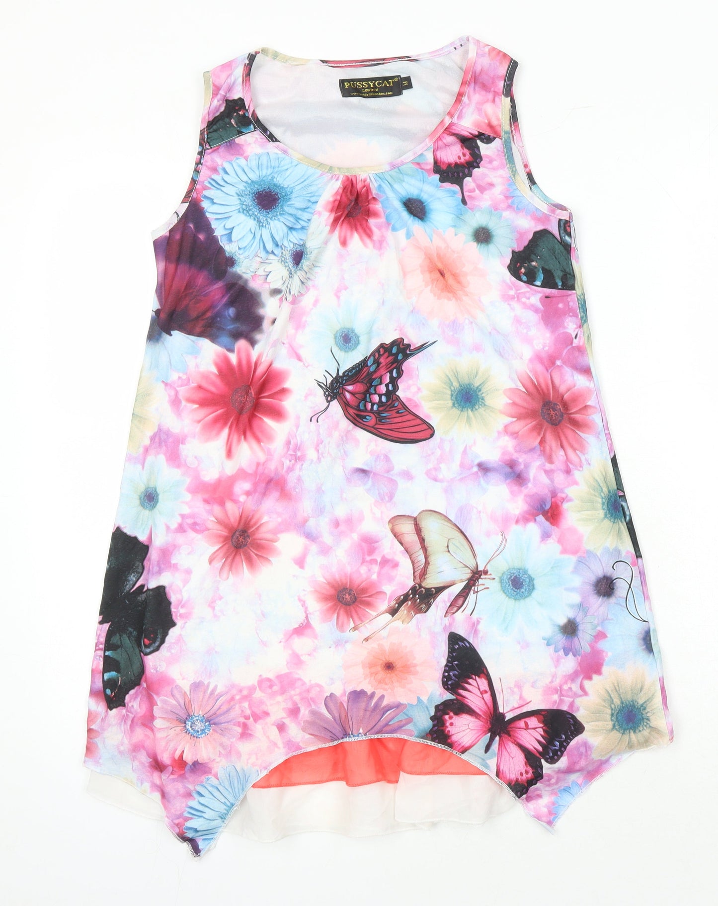 Womens UK Size L Pussycat London Multicoloured Tunic Blouse