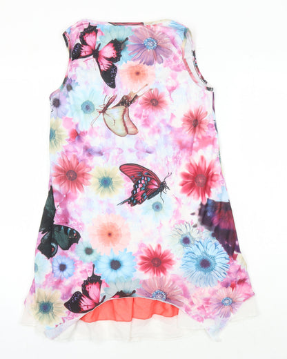 Womens UK Size L Pussycat London Multicoloured Tunic Blouse