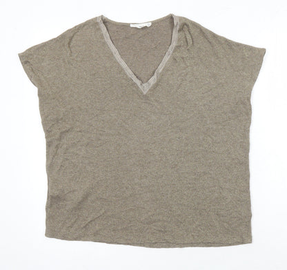 Womens UK Size M MNG Gold Basic Tank
