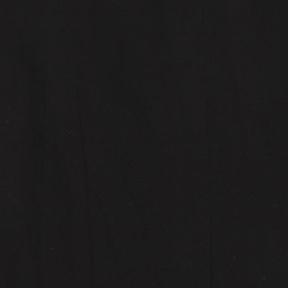 M&S Womens Black Polyester Shift Size 16 Boat Neck
