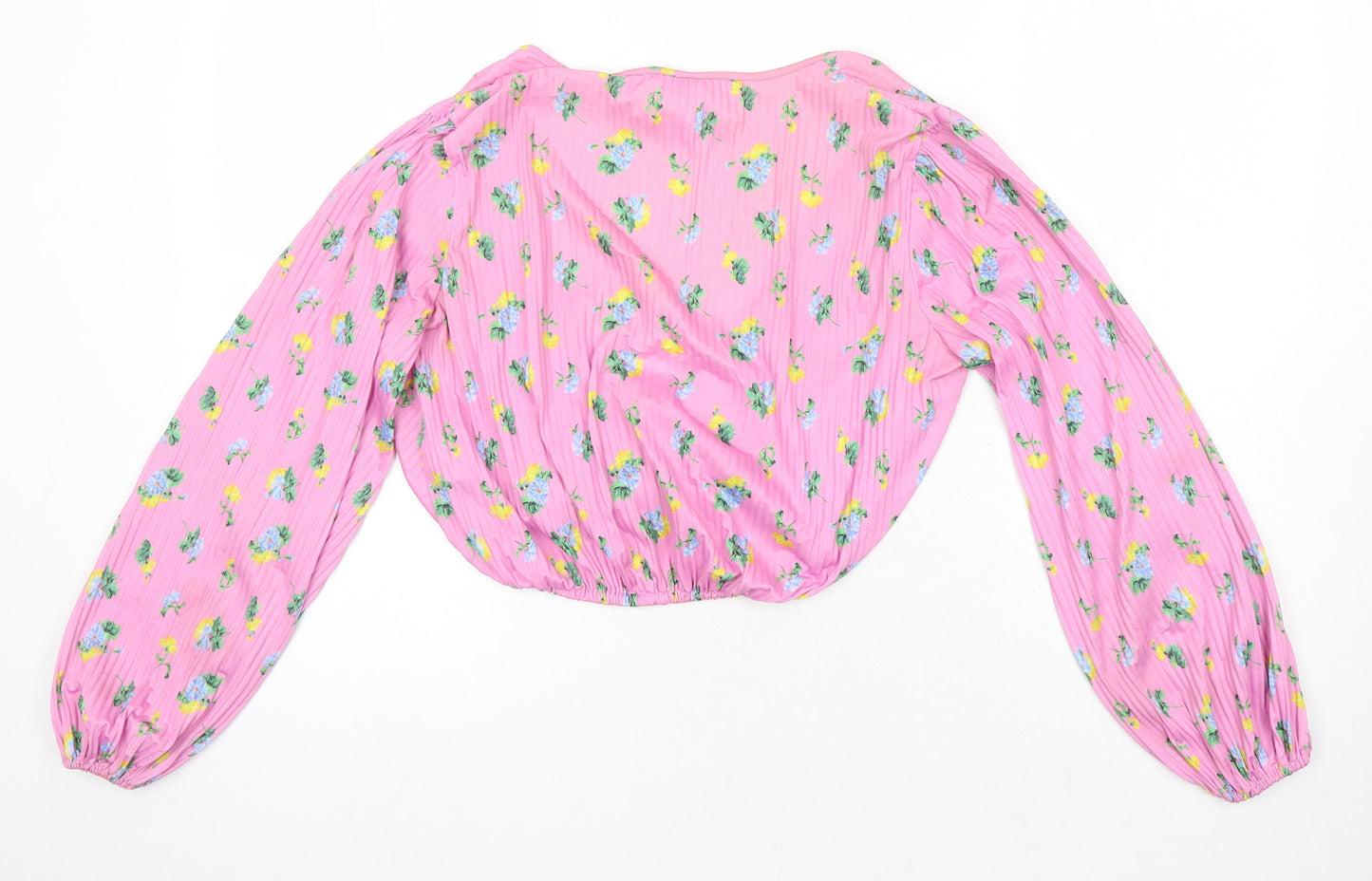 Womens UK Size 8 ASOS Multicoloured Cropped Blouse