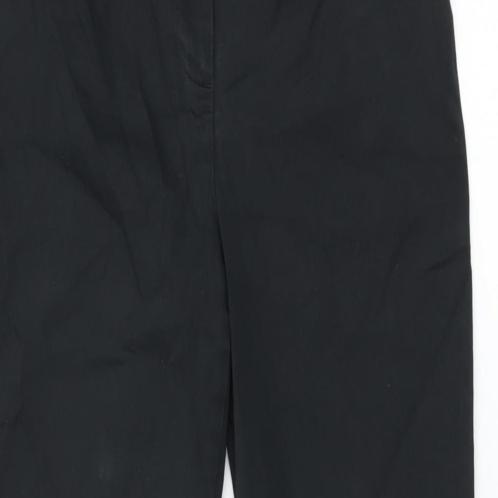 Womens UK Size 8 Marks and Spencer Regular Fit  Black Trousers