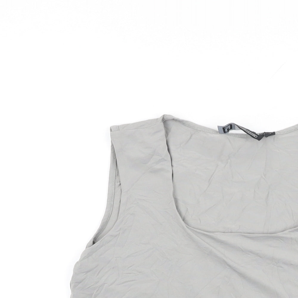 Womens UK Size M YAYA Grey Basic T-Shirt