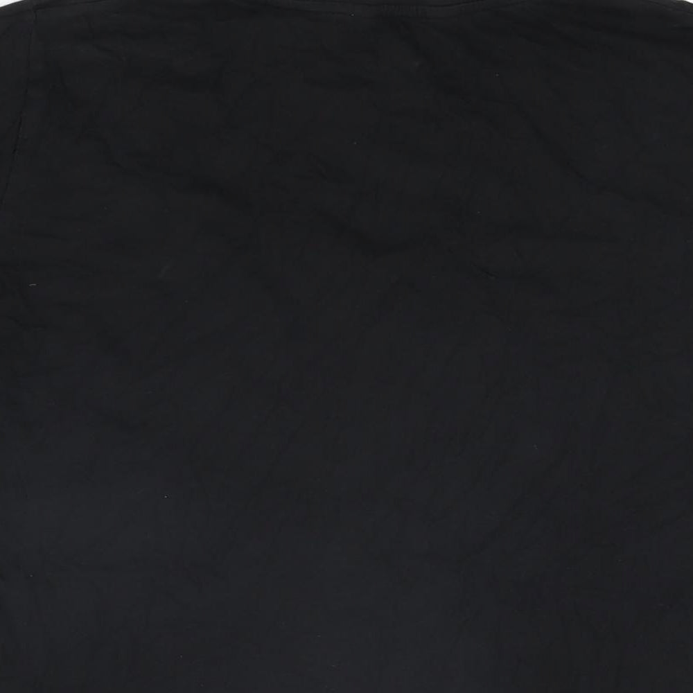 Womens UK Size 10 New Look Black Basic T-Shirt
