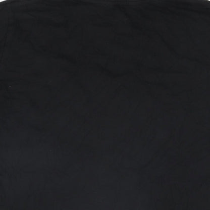 Womens UK Size 10 New Look Black Basic T-Shirt