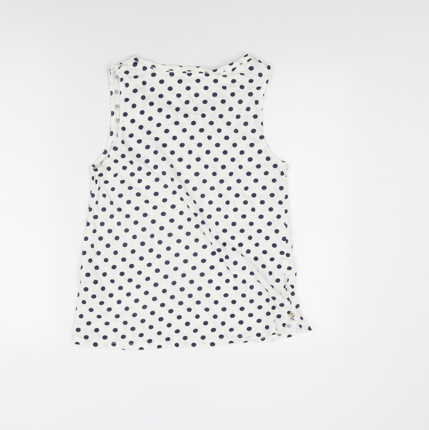 Womens UK Size L Sfera White Basic Tank
