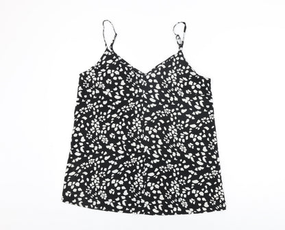 Womens UK Size 14 Pep&Co Black Camisole T-Shirt