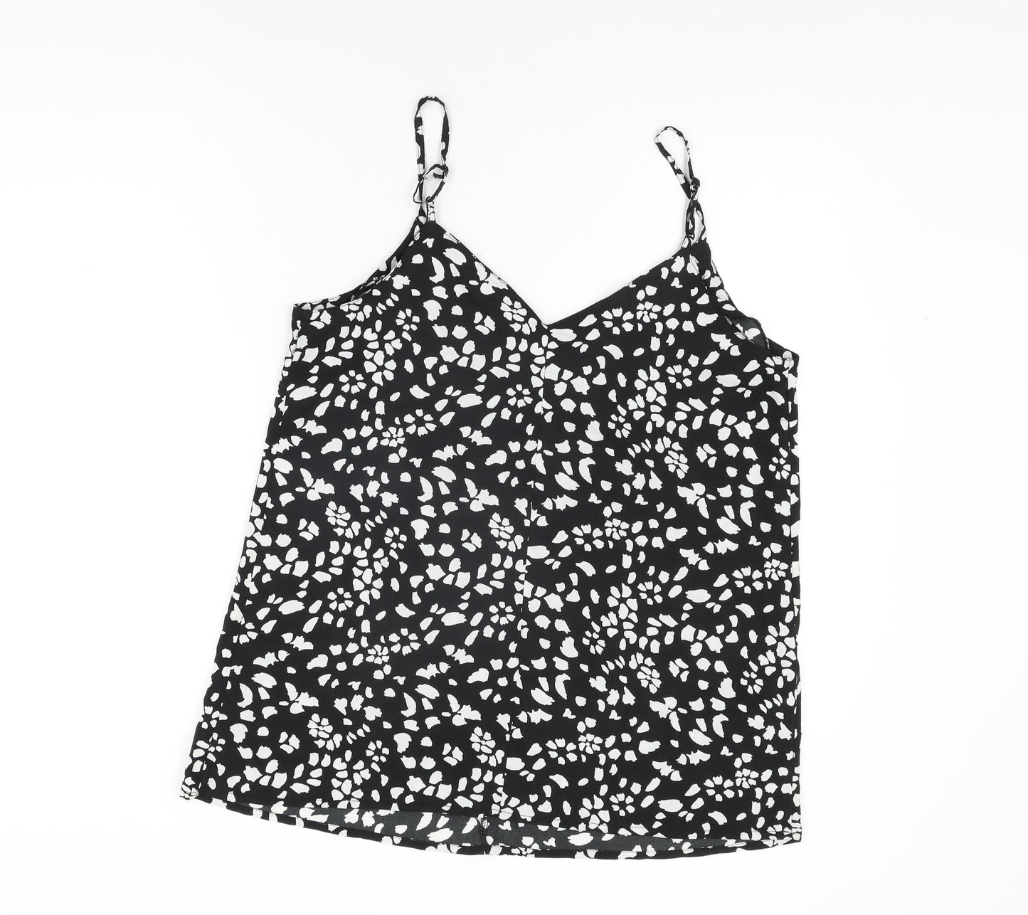 Womens UK Size 14 Pep&Co Black Camisole T-Shirt
