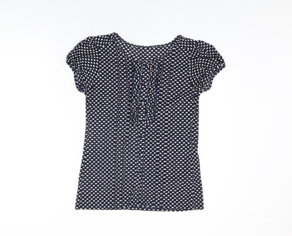 Womens UK Size 12 Marks and Spencer Blue Basic Button-Up