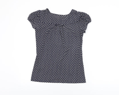 Womens UK Size 12 Marks and Spencer Blue Basic Button-Up
