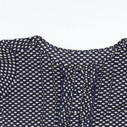 Womens UK Size 12 Marks and Spencer Blue Basic Button-Up