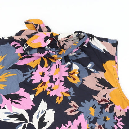 Womens UK Size L H&M Black Basic Blouse
