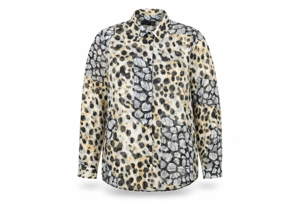 Womens UK Size 10 ASOS Multicoloured Basic Button-Up