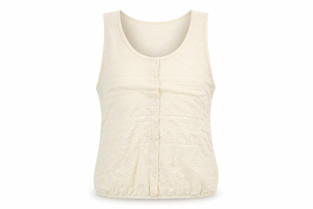 Womens UK Size 12 River Island Ivory Basic T-Shirt