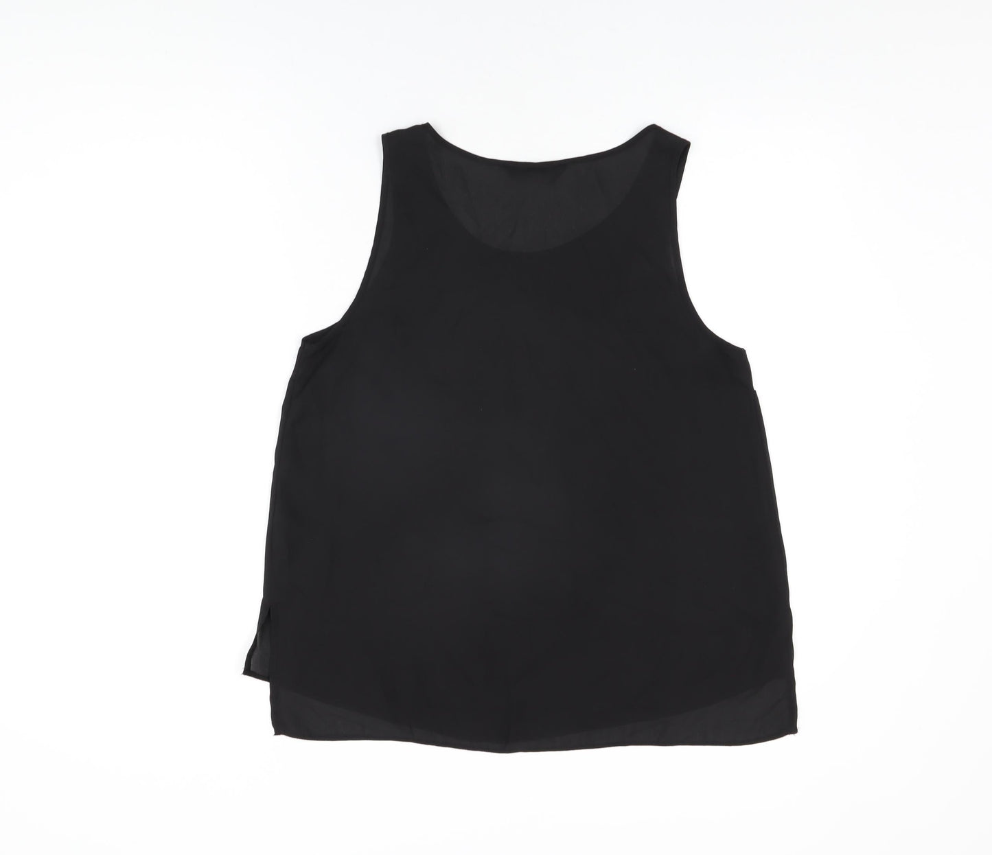 Womens UK Size 12 Dorothy Perkins Black Basic T-Shirt