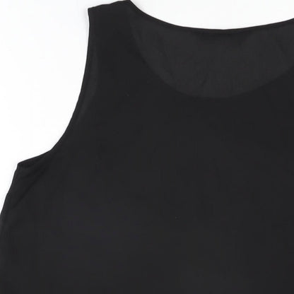Womens UK Size 12 Dorothy Perkins Black Basic T-Shirt