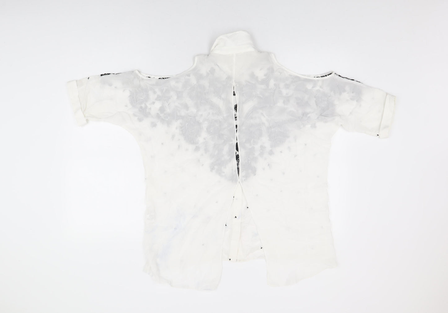Womens UK Size 6 River Island White Basic Button-Up