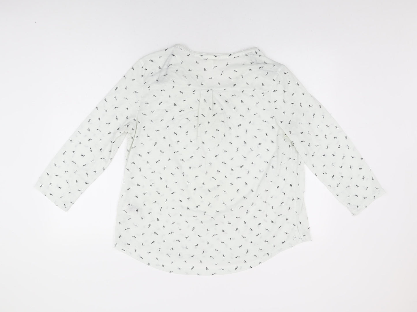 Womens UK Size L H&M White Basic T-Shirt
