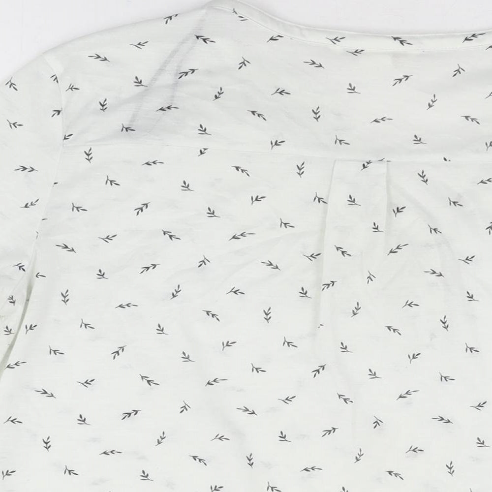 Womens UK Size L H&M White Basic T-Shirt