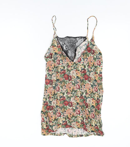 Womens UK Size XS Zara Multicoloured Camisole T-Shirt