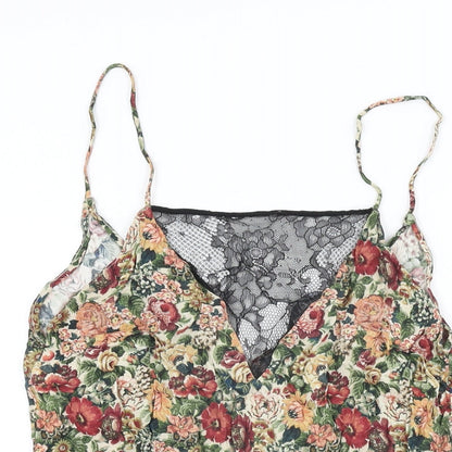 Womens UK Size XS Zara Multicoloured Camisole T-Shirt