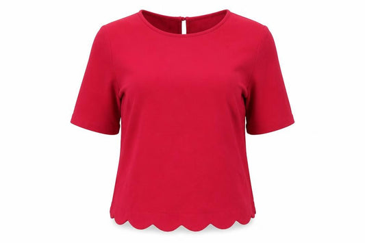 Womens UK Size 12 New Look Pink Basic T-Shirt
