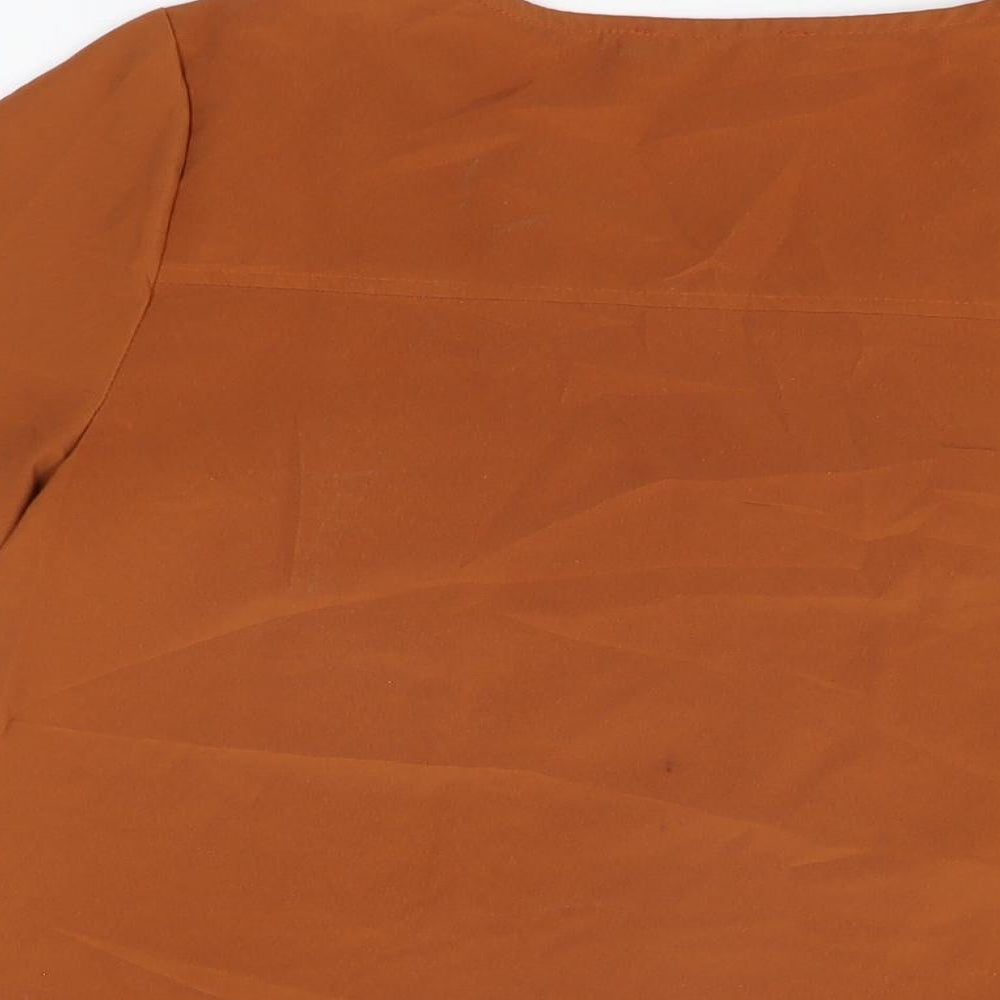 Womens UK Size 6 Select Brown Basic T-Shirt