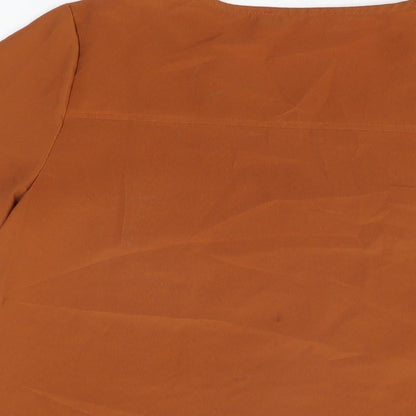 Womens UK Size 6 Select Brown Basic T-Shirt