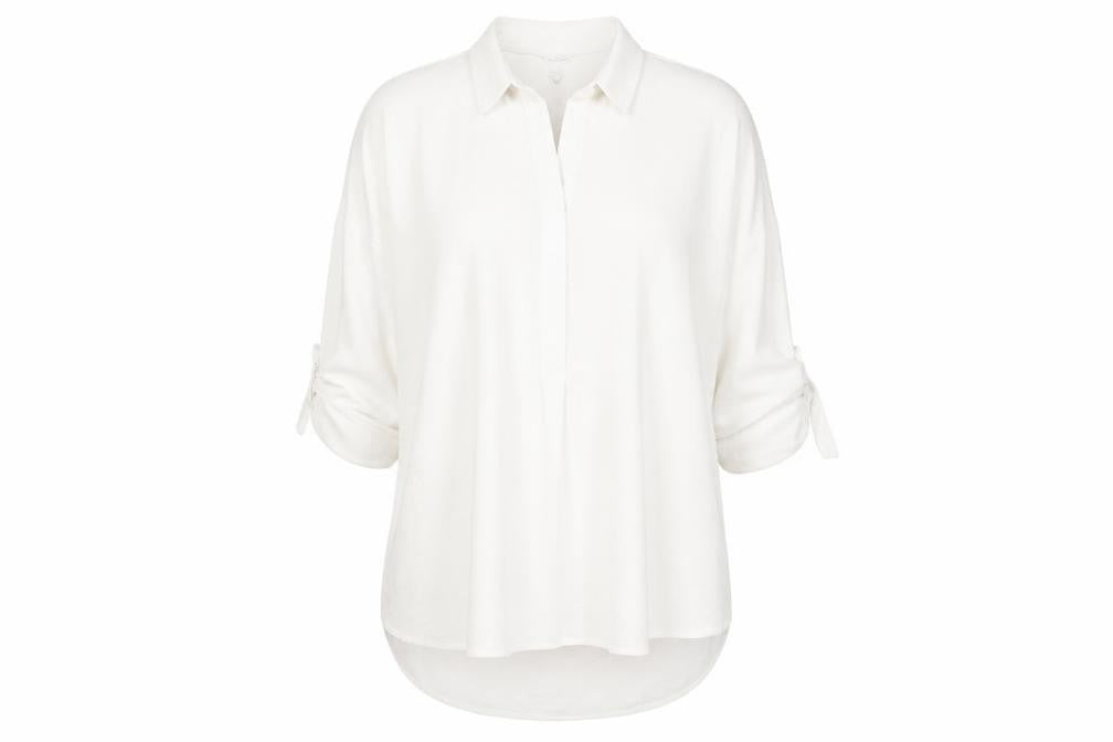 Womens UK Size 12 New Look White Basic Blouse
