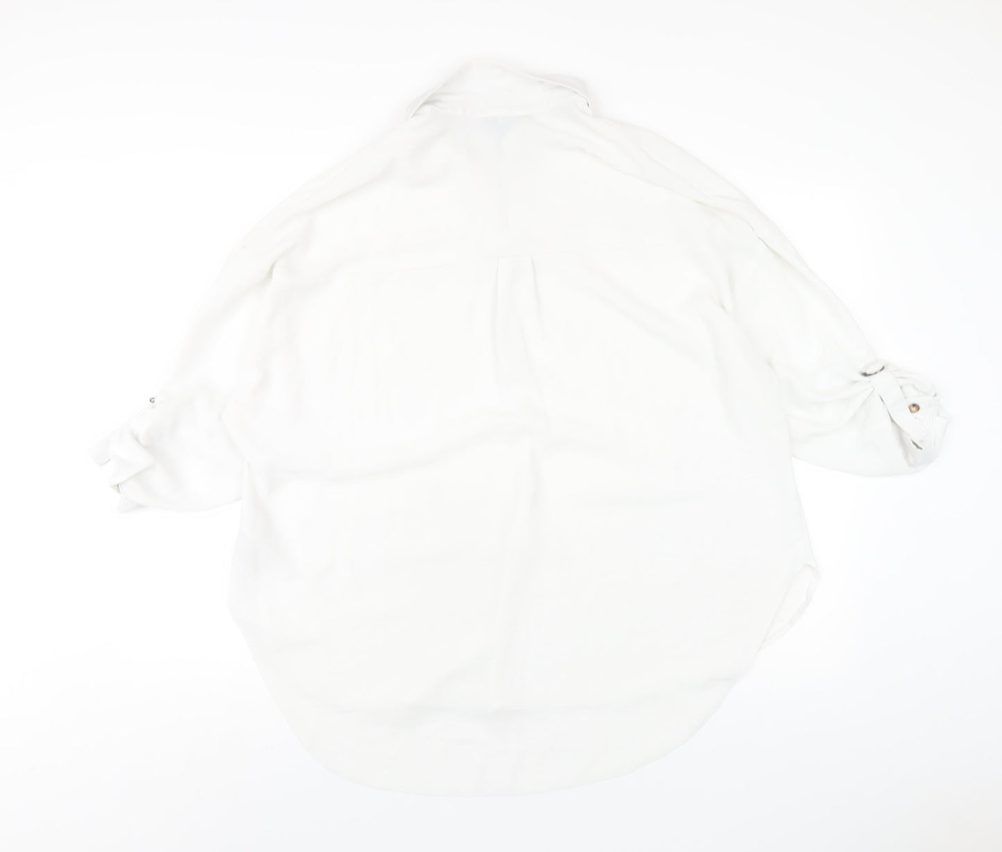 Womens UK Size 12 New Look White Basic Blouse