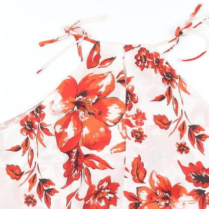 Womens UK Size 12 Julien Macdonald White Camisole Blouse