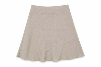 Marks & Spencer Womens Beige Polka Dot Polyester A-Line Skirt Size 14