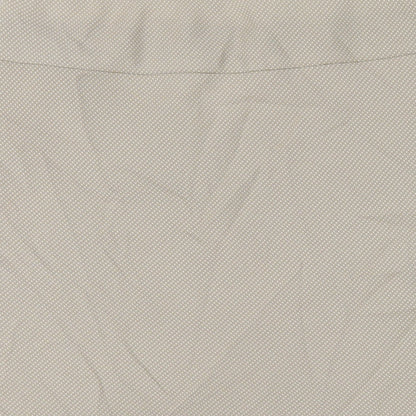 Marks and Spencer Womens Beige Polka Dot Polyester A-Line Skirt Size 14