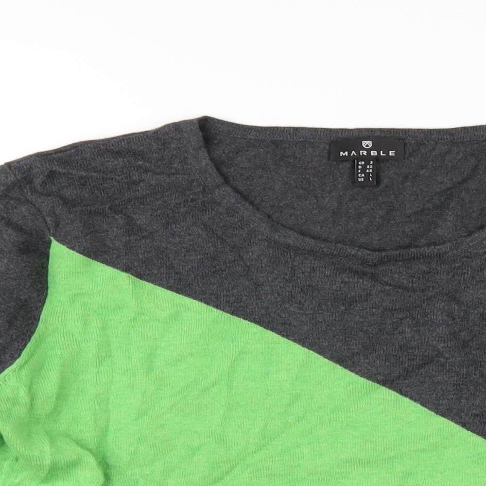 Womens UK Size L Marble Multicoloured Pullover Jumper