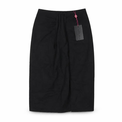 South Beach Womens Black Polyester A-Line Skirt Size 10 Zip