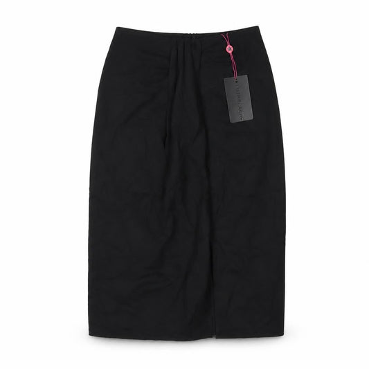 South Beach Womens Black Polyester A-Line Skirt Size 10 Zip