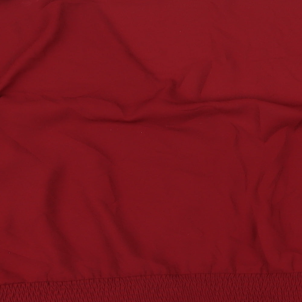 Womens UK Size 24 Oasis Red Basic Blouse