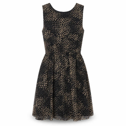 AX Paris Womens Black Herringbone Polyester A-Line Size 8 Scoop Neck Pullover