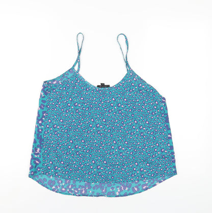 Womens UK Size 10 Topshop Multicoloured Camisole T-Shirt