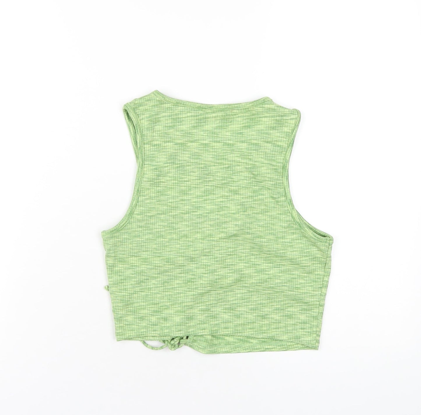 Womens UK Size S H&M Green Basic Tank