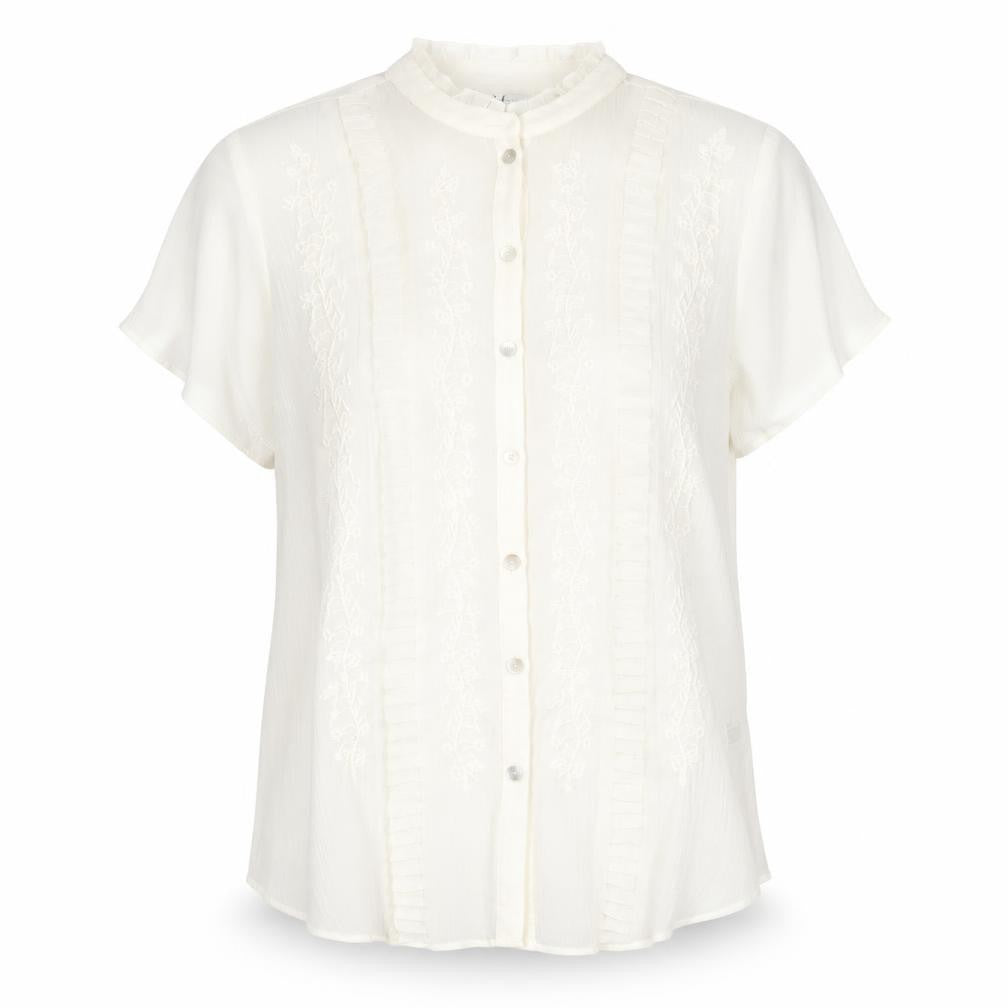 Womens UK Size 14 Joanna Hope Ivory Basic Button-Up