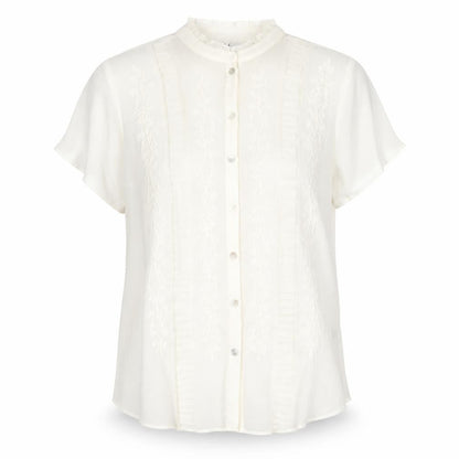 Womens UK Size 14 Joanna Hope Ivory Basic Button-Up